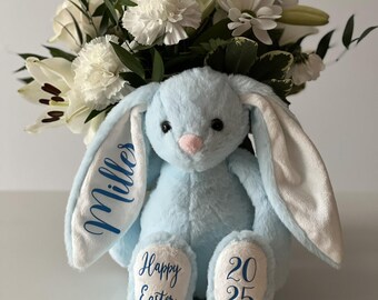 Personalized Easter Bunny Plush – Custom Name Bunny – Easter Gift for Kids – Personalized Bunny with Name – Easter Keepsake