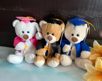 2024 Graduation Teddy Bear/Peronalized/Customized/Keepsake/Unique/Memorable/SK/Grade 8/Grade 5/High School/University/Cap/Gown/Gift for Kids