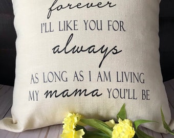 Personalized Mother's Day Pillow: 'Love You Forever' Keepsake
