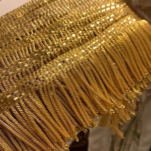 Metal Gold Bullion Trim Fringe (5 CM )For Home Decoration Orthodox Vestments ' Banners' Liturgical Vestments.