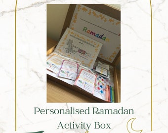 PERSONALISIERTE Ramadan Aktivitätsbox! Ramadan Geschenk, Islamisches Geschenk für Kinder, Ramadan Geschenk für Kinder, Ramadan Aktivitäten, Ramadan Aktivitätsbox.