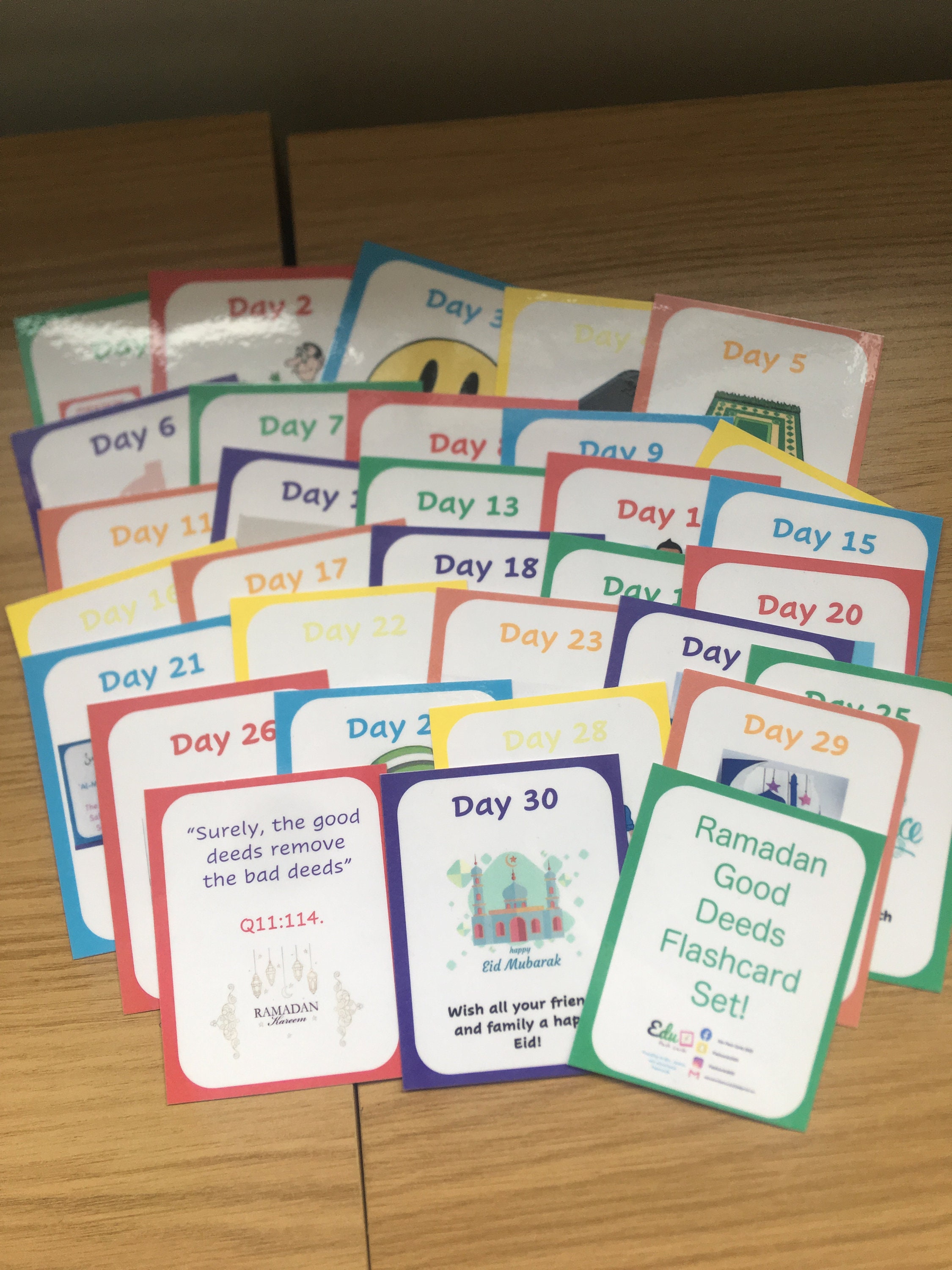 my 30 day ramadan good deeds calendar