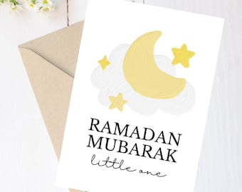 Ramadan Mubarak Greeting Card/envelope, Aesthetic Ramadan Greeting Card,Ramadan Kareem, Ramadan 2025,Islamic Gifts, First Ramadan