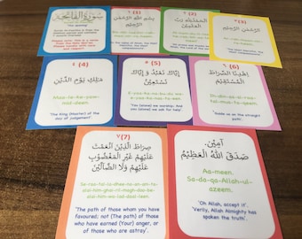 Surah- Al-Fatiha Flashcards KORANLÄRANDE FLASHCARDS
