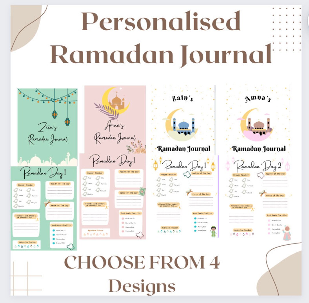 Personalised Ramadan Journal, Ramadan Planner, Eid Gift, Ramadan Gift ...