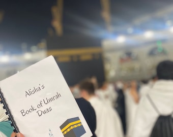 PERSONALISED Umrah Duas. Umrah gift, Umrah dua cards, Umrah cards, Islamic duas, madina, umrah essentials, umrah guide, umrah book