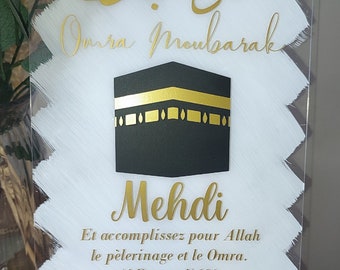 OMRA MUBARAK painting Umrah Mubarak gift