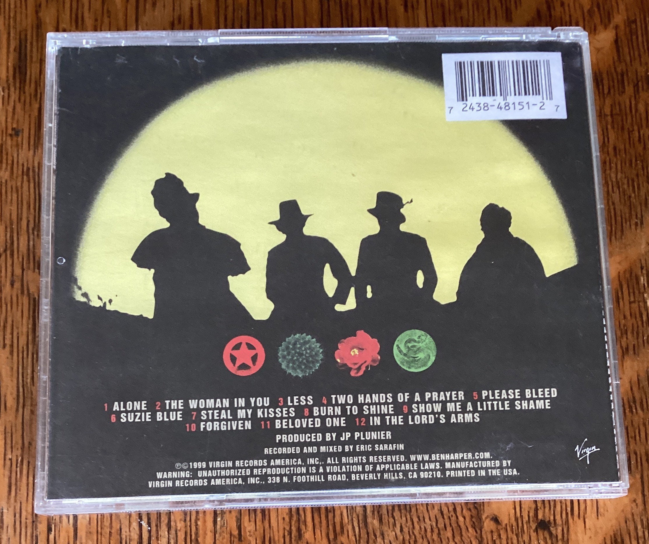 Ben Harper & the Innocent Criminals Burn to Shine CD 1999 Virgin