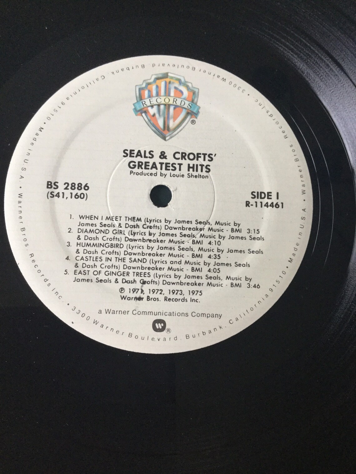 Seals and Crofts Greatest Hits 1975 WB Records BS2886 Etsy