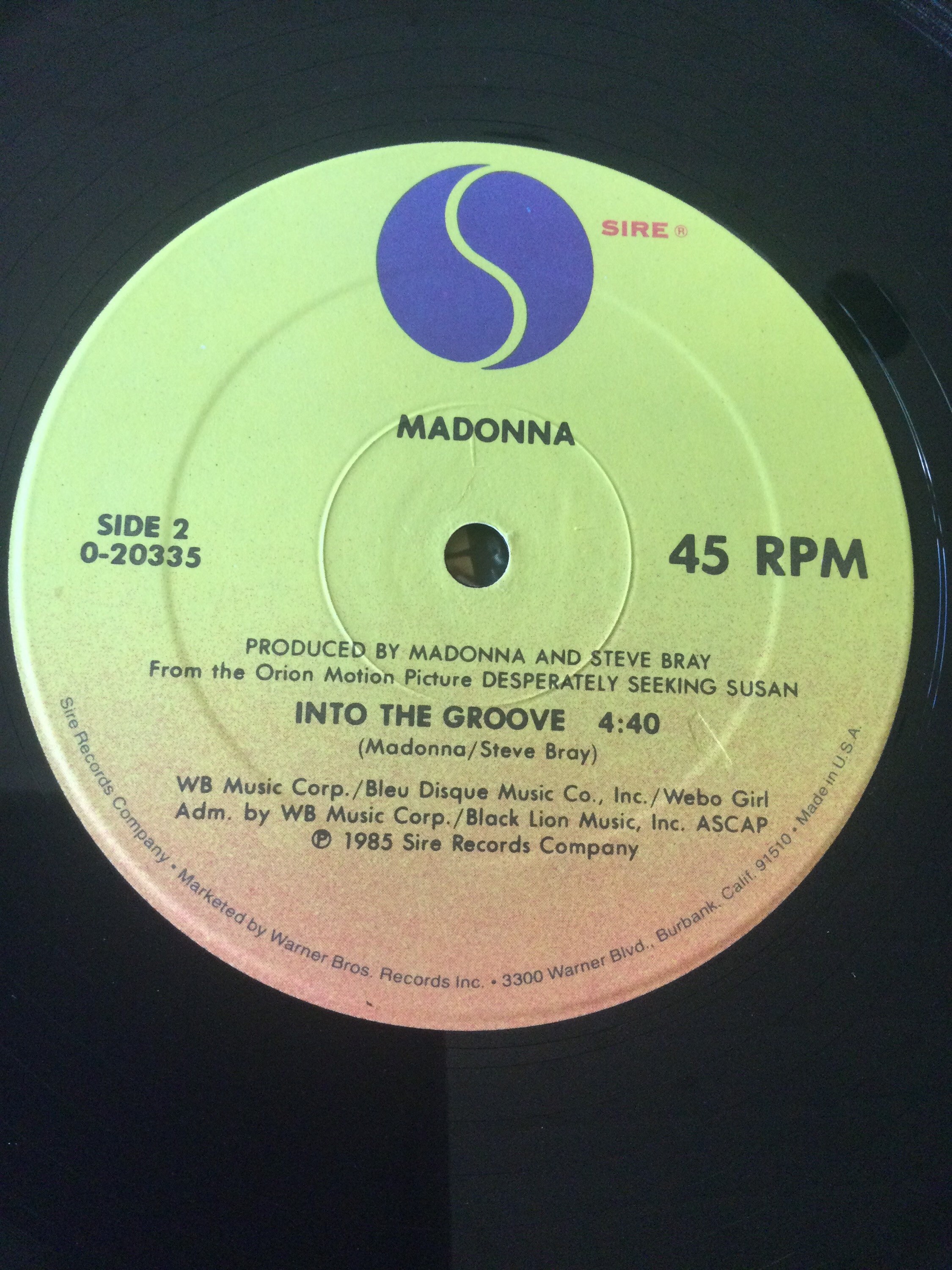 Madonna Angel B/W Into the Grove 12” Maxi Single Stereo Vinyl LP