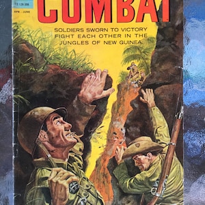 Combat # 8 June 1963 War Stories Dell Comics W/ Jungles of New Guinea