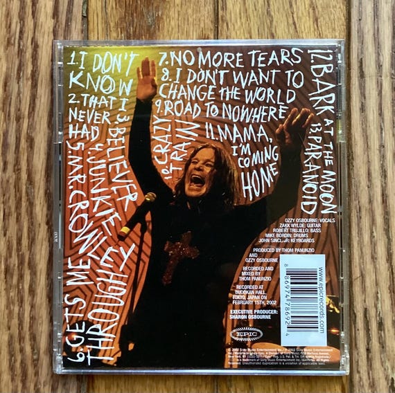 Ozzy Osbourne - Live at Budokan - Stereo CD - 2002 Epic Records EK