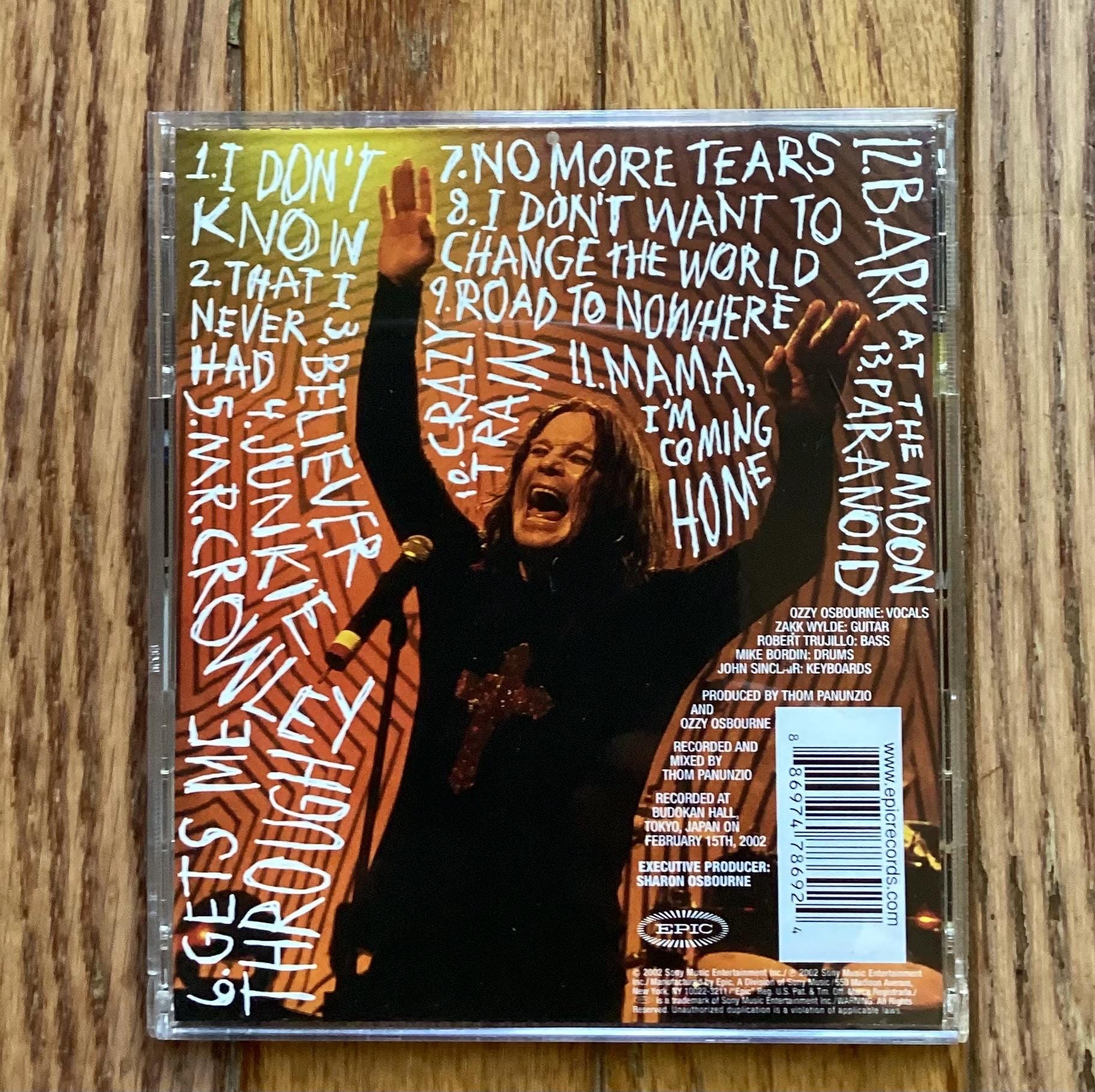 Ozzy Osbourne - Live at Budokan - Stereo CD - 2002 Epic Records EK