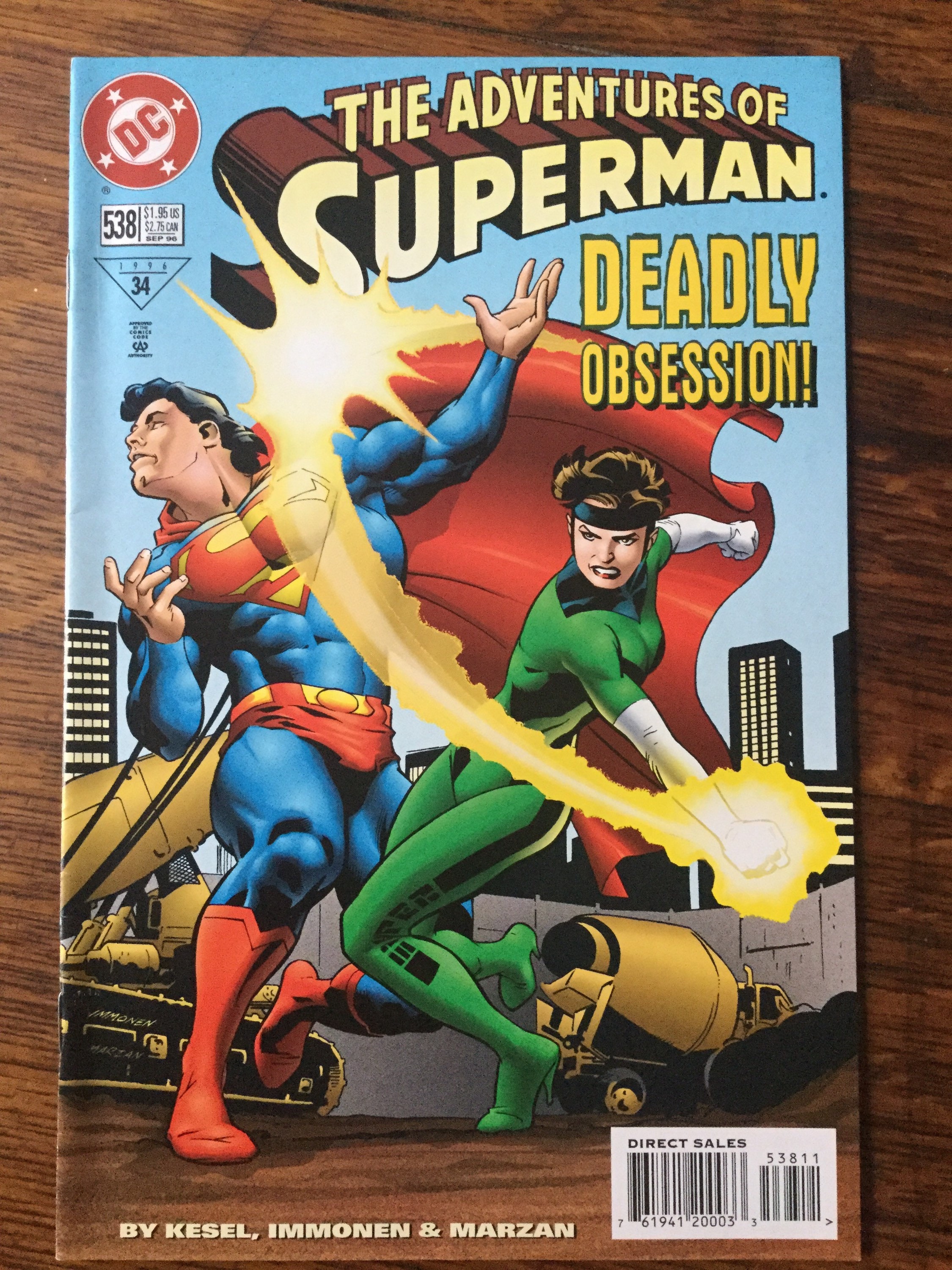 Adventures of Superman #538 Sept. 1996 DC Comic - Etsy