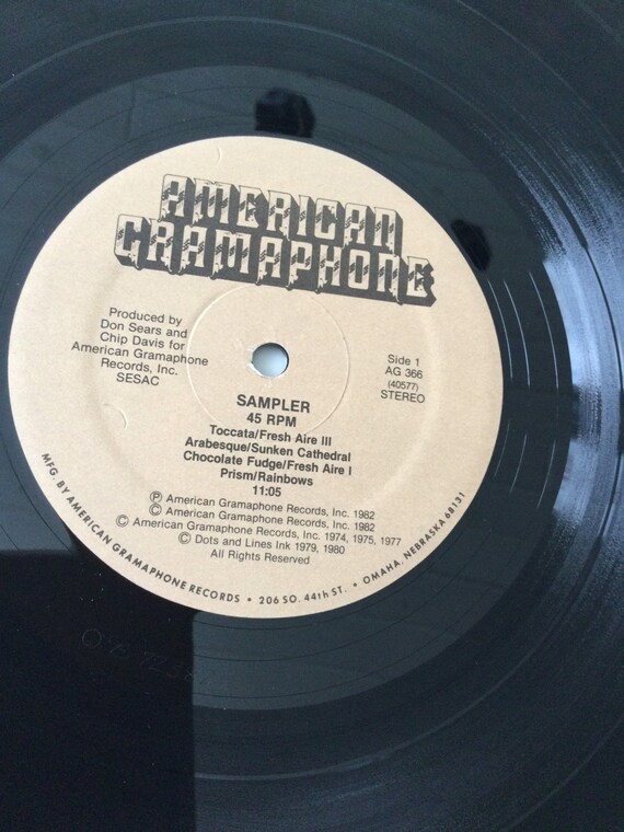 American Gramaphone Sampler Stereo Vinyl LP 1982 American  
