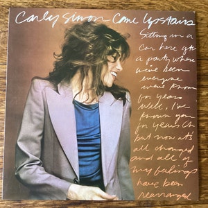 Carly Simon Come Upstairs Stereo Vinyl LP 1980 WB Records BSK 3443
