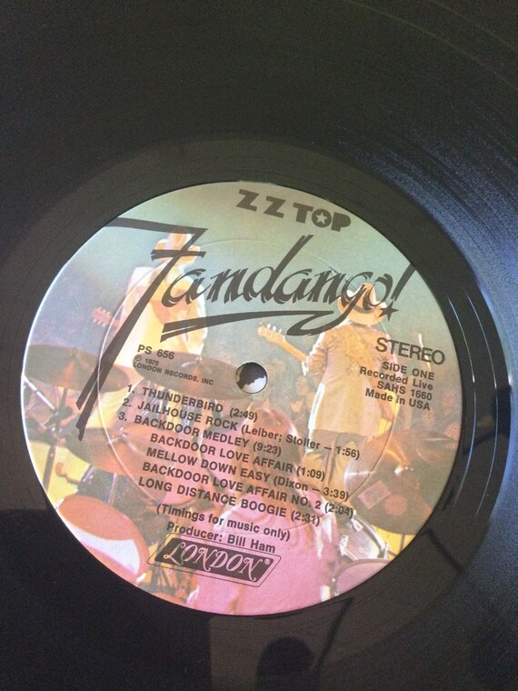 ZZ Top Fandango Vinyl Stereo Gatefold LP 1975 London Records PS
