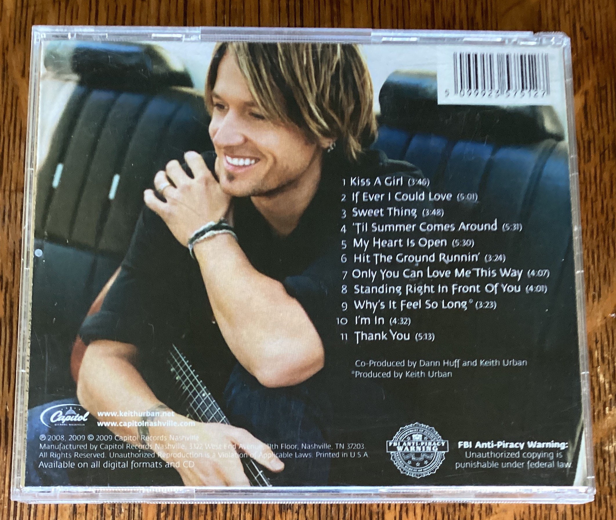 Keith Urban Defying Gravity Stereo CD 2009 Capitol Records