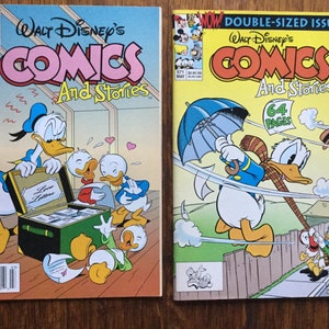 Walt Disney’s Comics and Stories  # 571 Dbl Size May 1992 & 581 Mar 1993 Disney Comics w/ Donald Duck