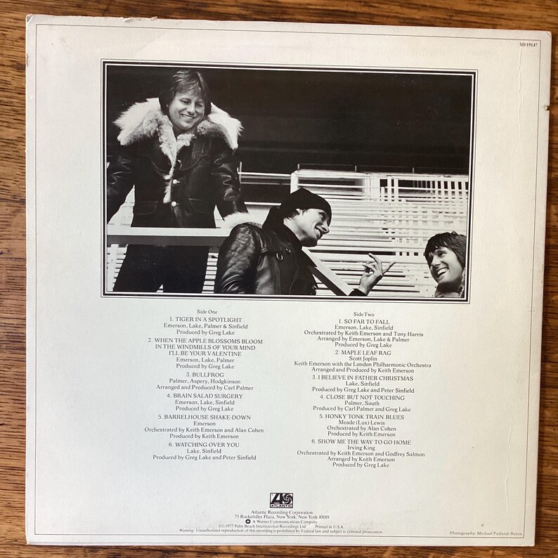 Emerson Lake & Palmer - Works Vol. 2 - Stereo Vinyl Lp 1977 Atlantic Record SD 19147 bild 2