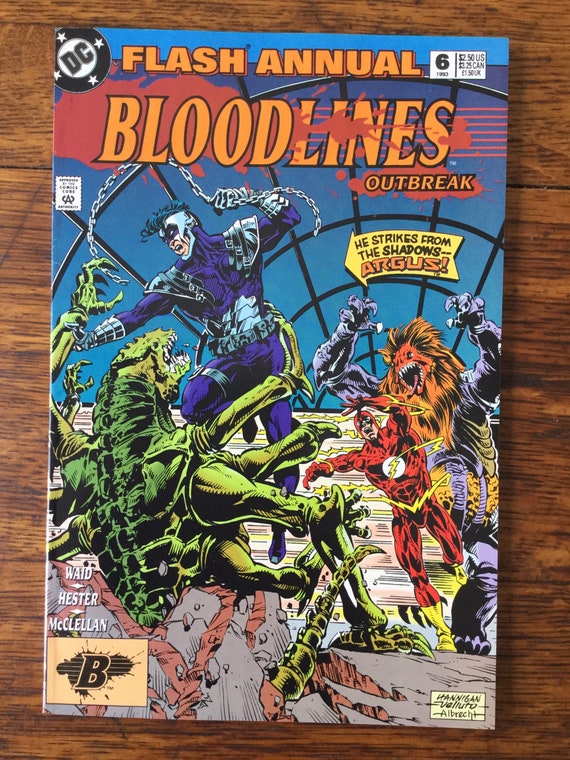 Flash Annual # 6 1993 DC Comics Bloodlines W/ Argus - Etsy