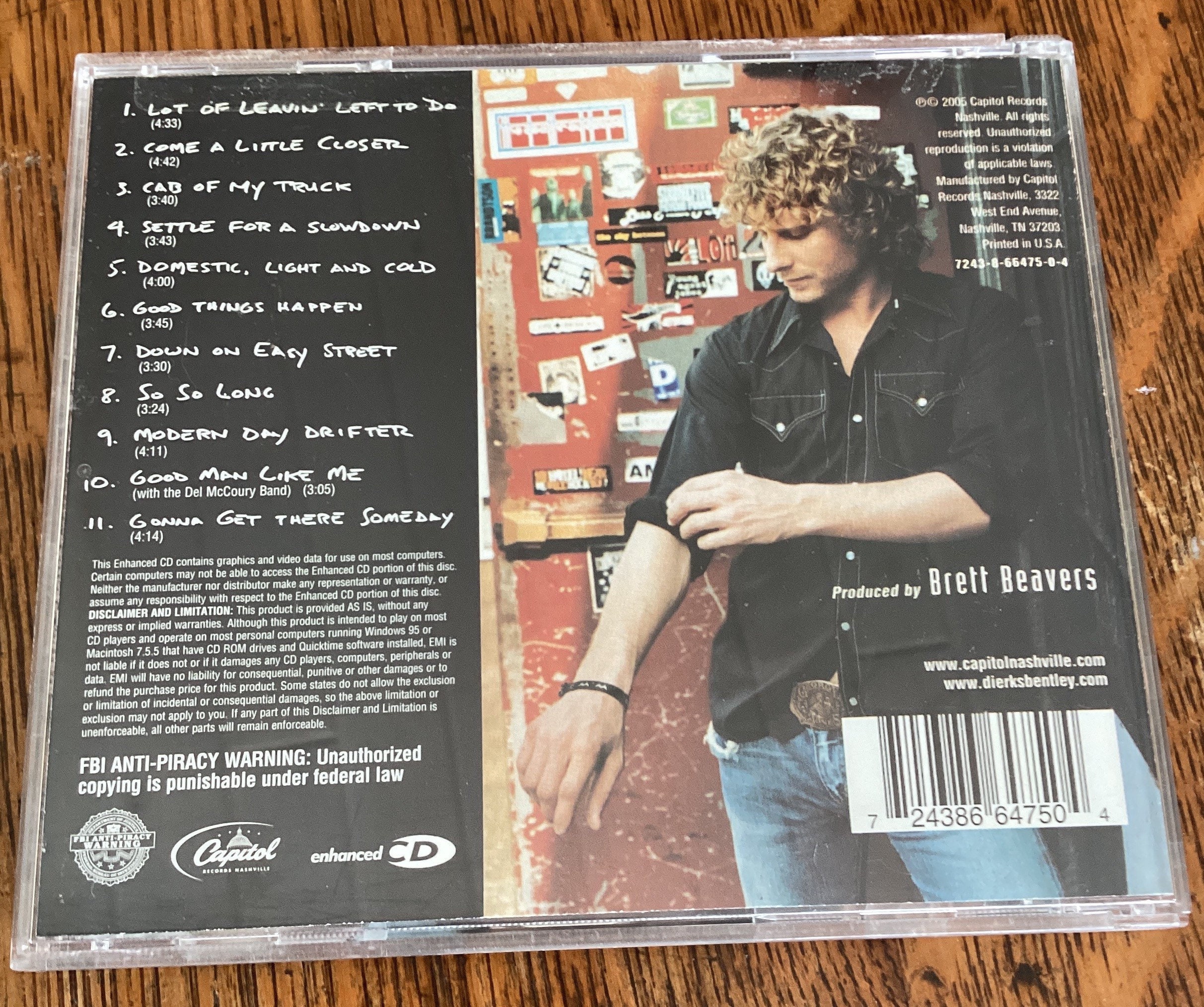 Dierks Bentley Modern Day Drifter Enhanced CD 2005 Capitol