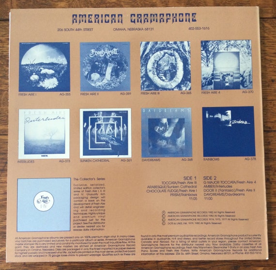 American Gramaphone Sampler Stereo Vinyl LP 1982 American  
