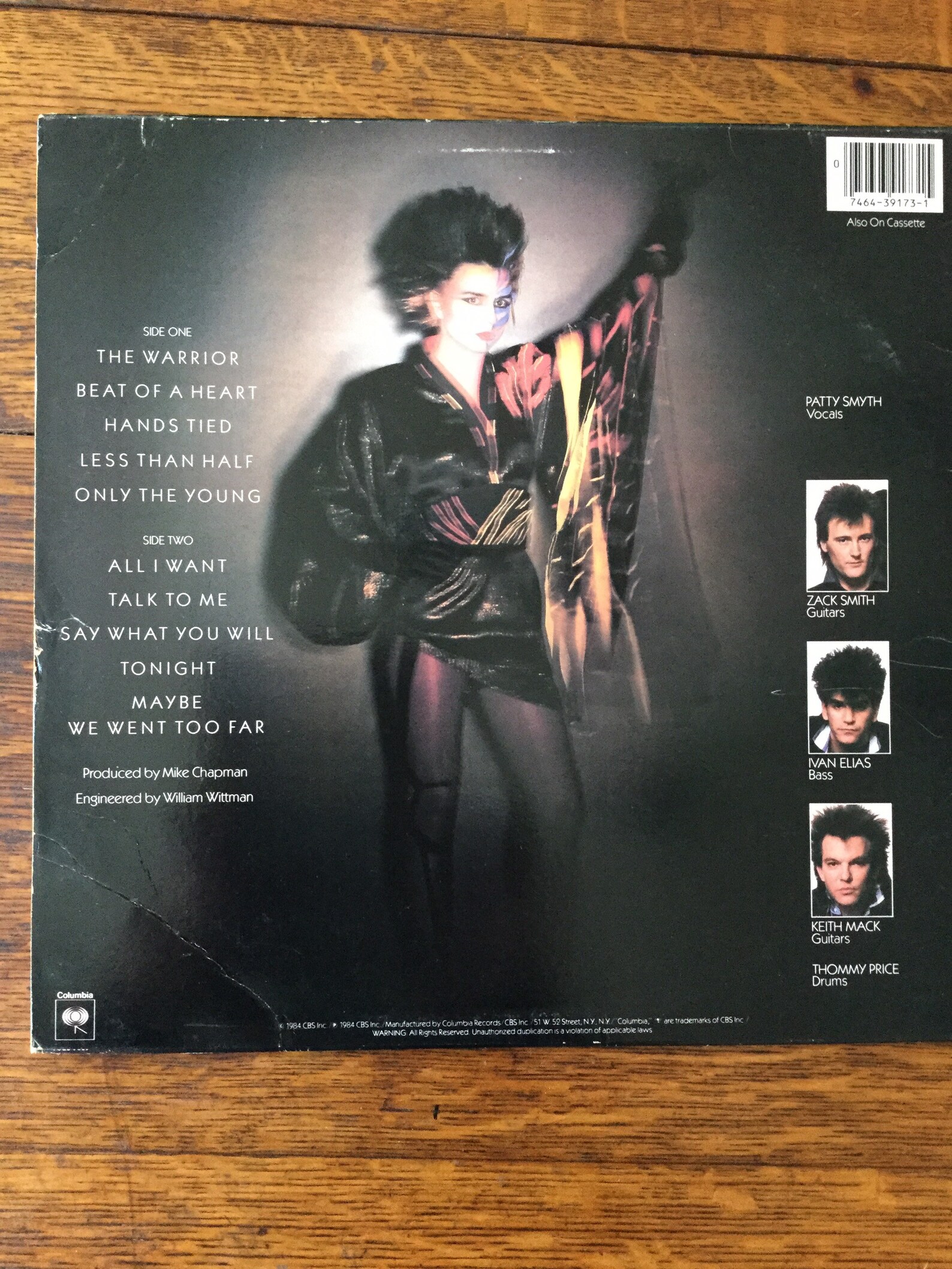 Scandal Patty Smyth Warrior Stereo Vinyl Lp 1984 Columbia Etsy 