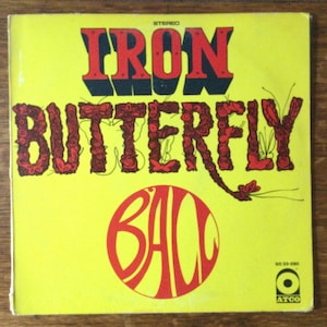 Iron Butterfly Ball Stereo Vinyl Unipak LP 1969 Atco Records SD 33 280
