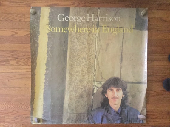 George Harrison Somewhere in England Record Store Promo Poster 