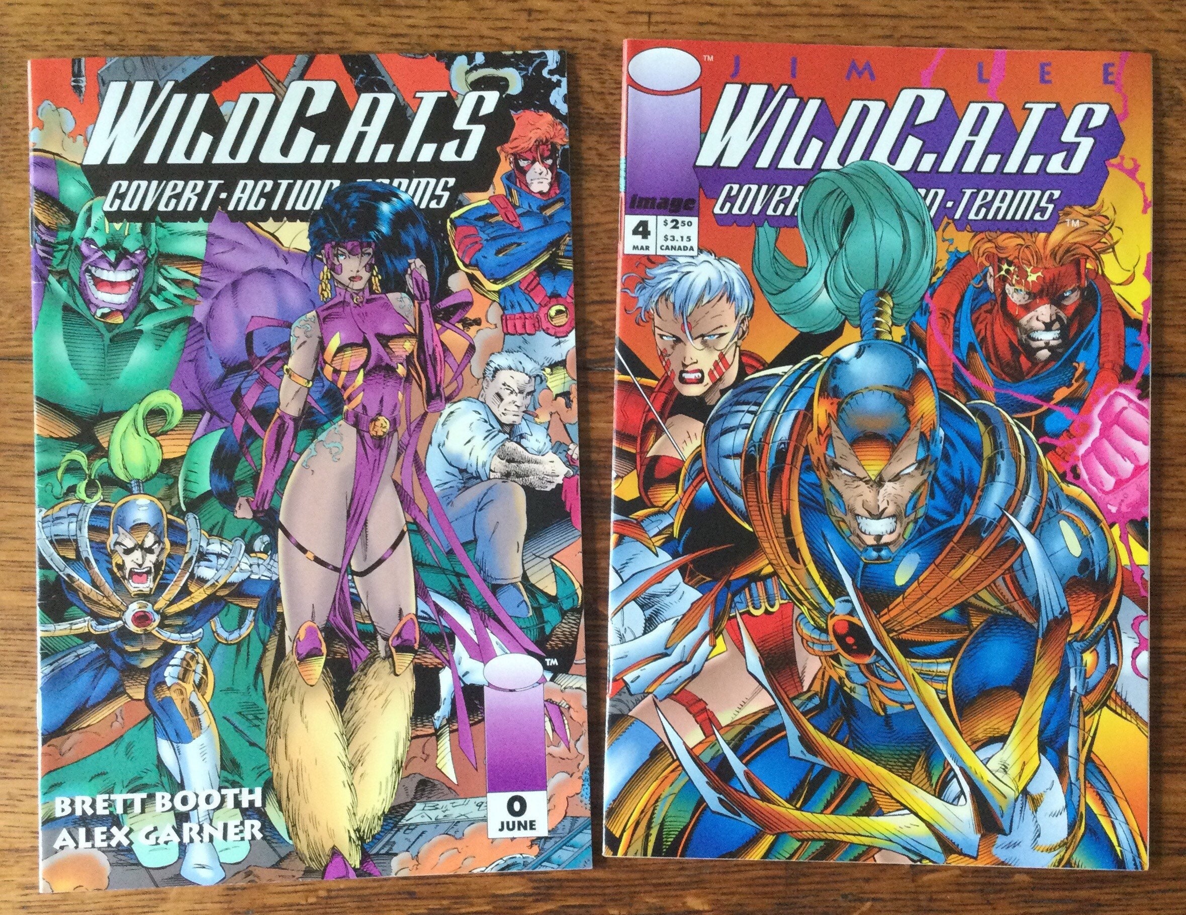 Wildc.a.t.s #0 June '93 & #4 Mar. '93 Image Comics - Etsy
