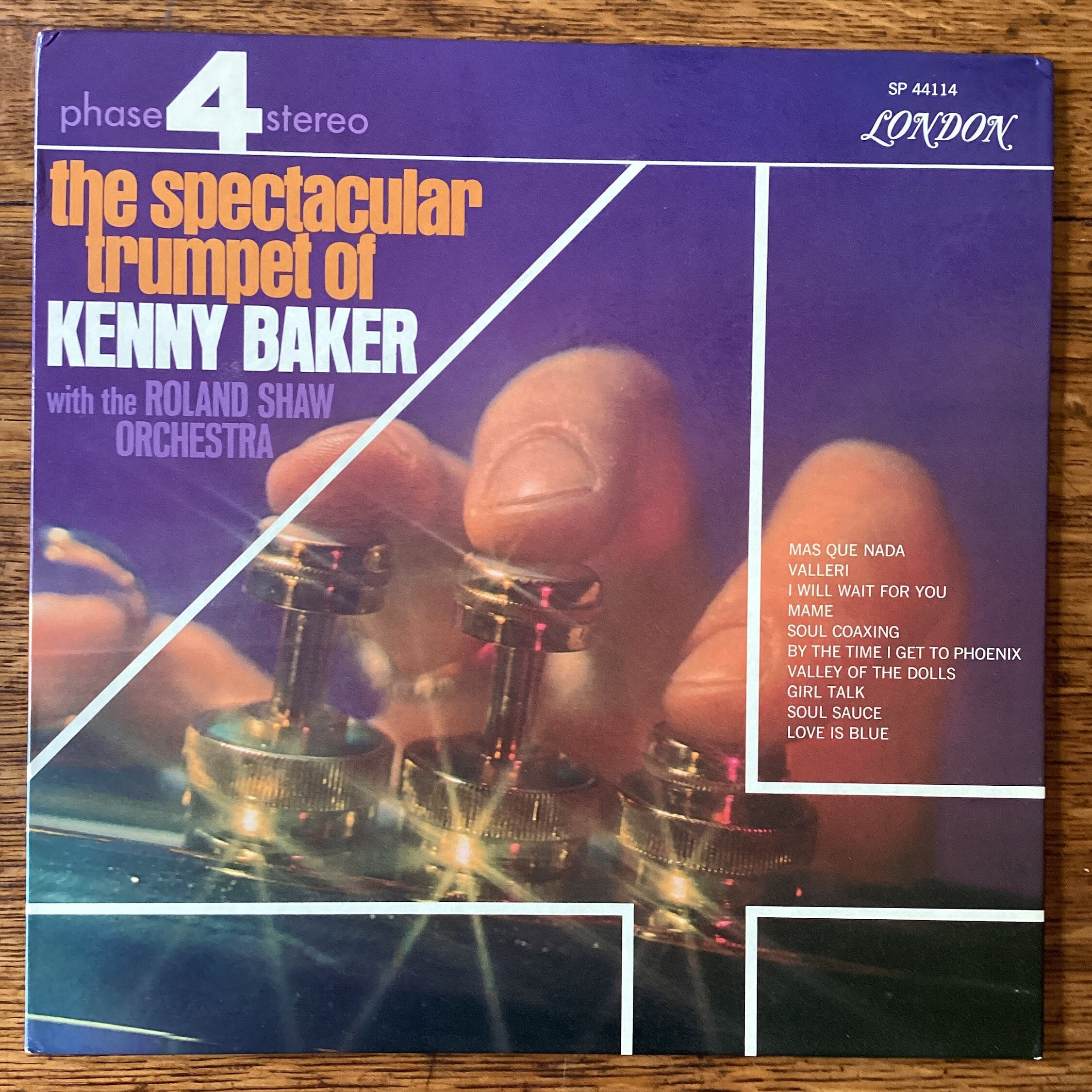 Kenny Baker the Spectacular Trumpet of Vinyl Stereo Lp London
