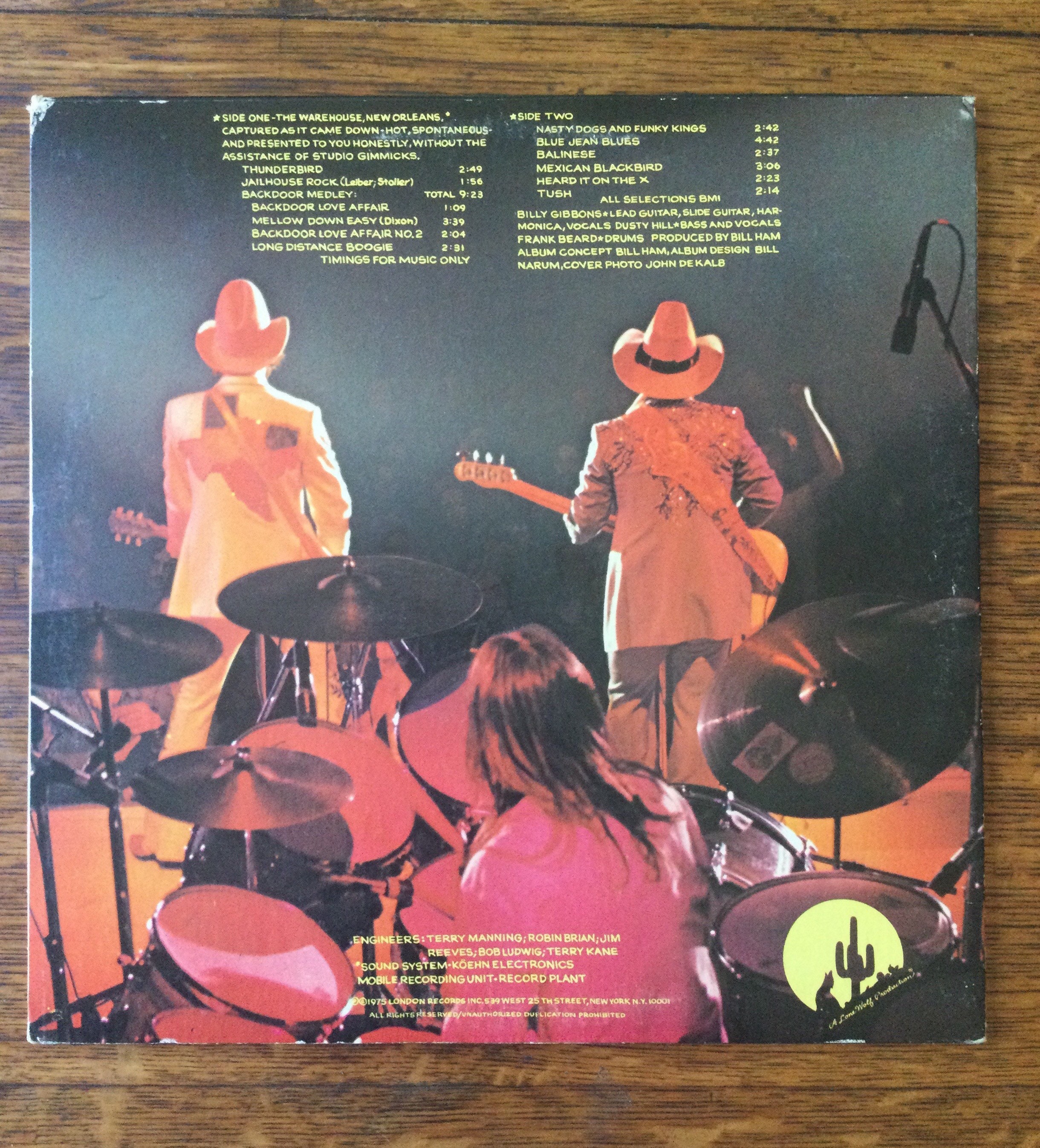 ZZ Top Fandango Vinyl Stereo Gatefold LP 1975 London Records PS