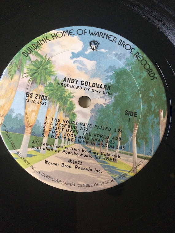 ポップス+ロック(洋楽) CD Andy Goldmark Andy Goldmark WPCR2101 Warner Bros. Records /00110 Andy Goldmark Self Titled Stereo Vinyl LP 1973 WB Records BS