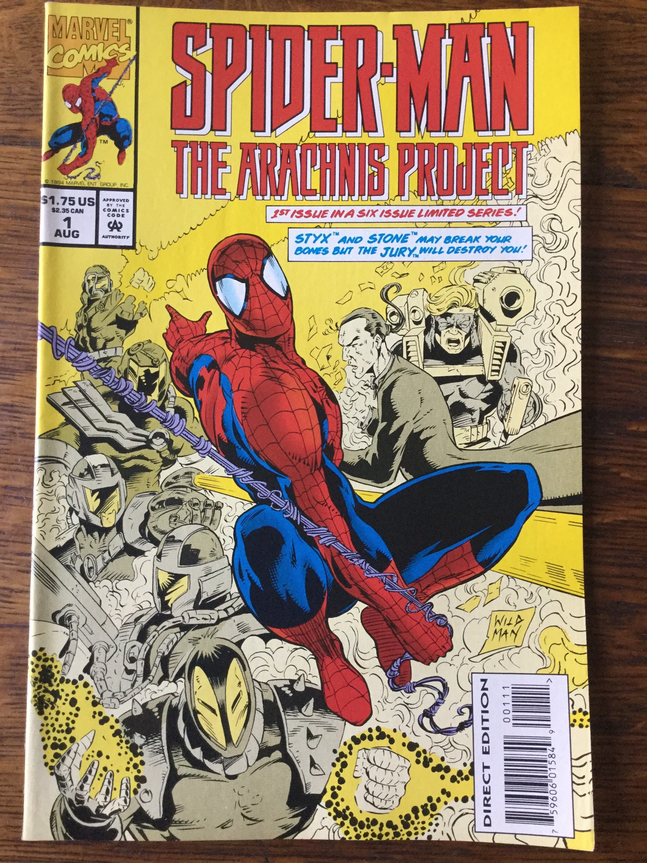 Spider-man Arachnis Project 1 Aug. 1994 Marvel Comics W/ - Etsy