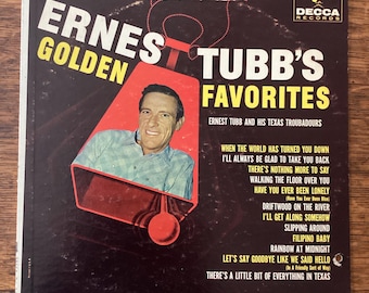Ernest Tubb And His Texas Troubadours- Golden Favorites- Mono Vinyl Lp 1961 Decca  Records DL 4118