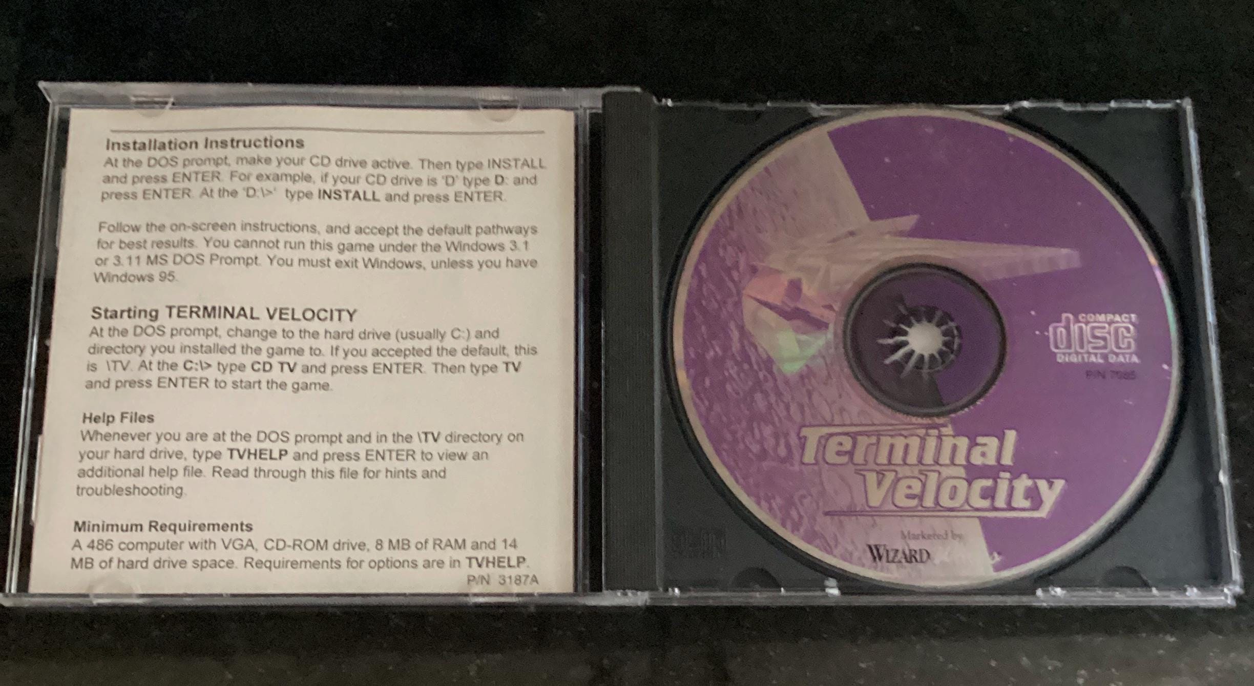 Terminal Velocity - Windows 95 Cd-rom - Wizard Works - Etsy
