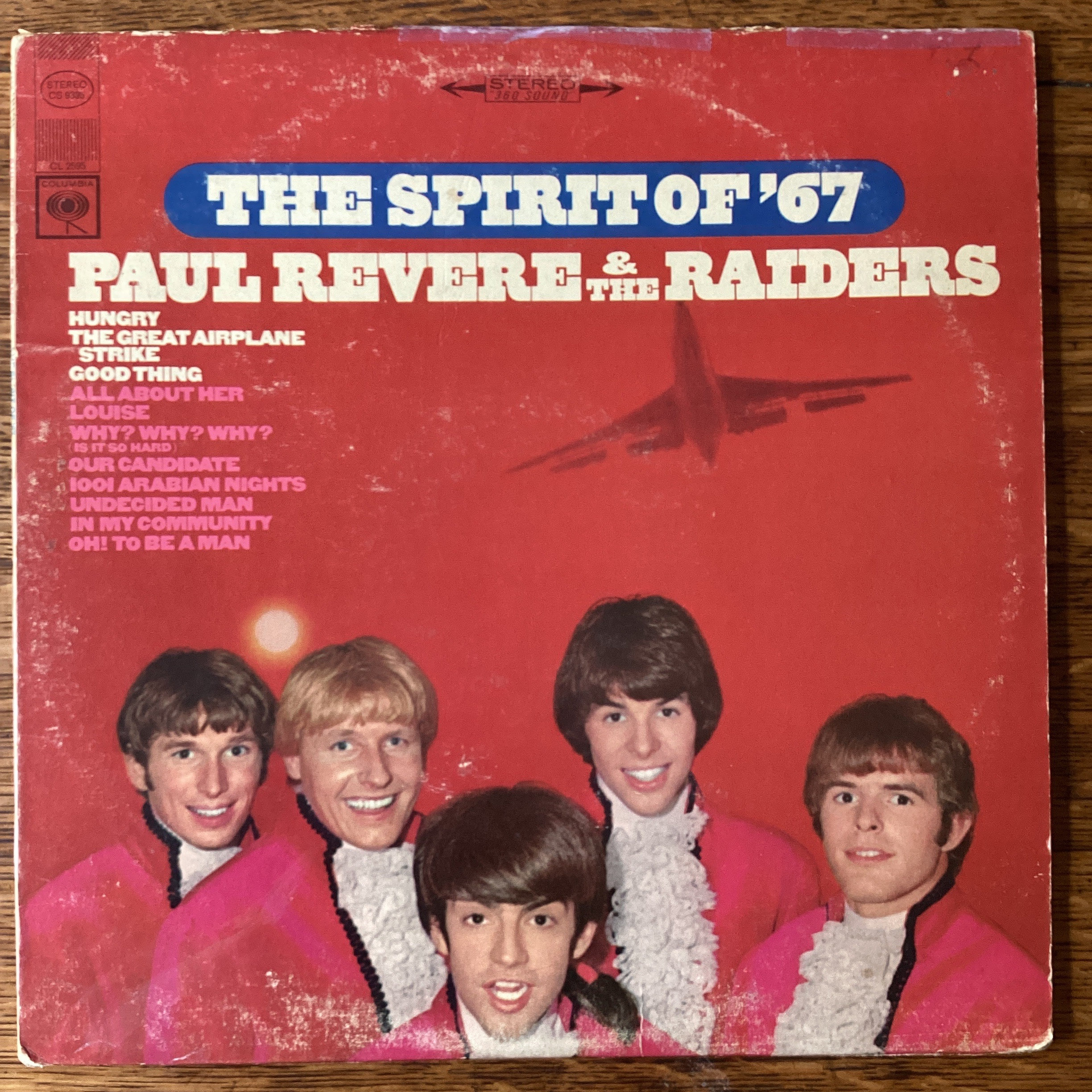 LP ポール・リヴィアーとレイダース 革命 帯,付録付 CBS YS-953-C Paul Revere & the Raiders the Spirit of '67 Stereo LP 1966