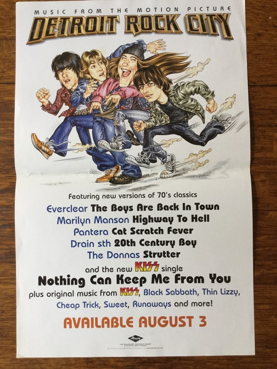 Detroit Rock City Promo Poster von 1999 The Motion Picture Etsy