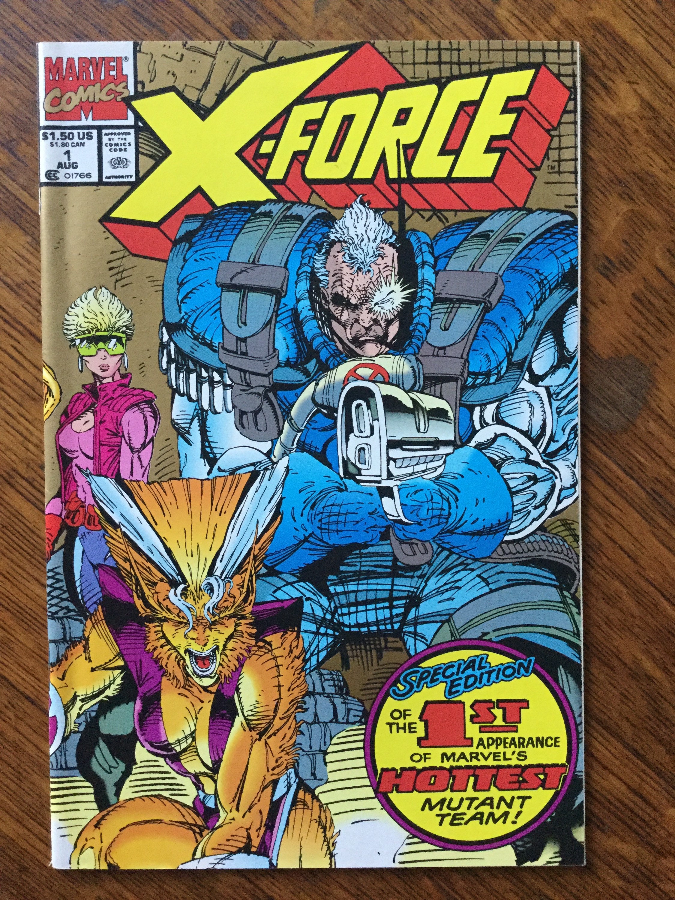 X-Force # 1 Aug. 1991 Marvel Comics Gold edition 2nd Print - Etsy 日本