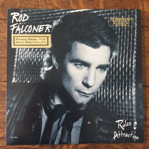 Rob Falconer Rules Of Attraction Stereo Vinyl LP 1984 MCA Records MCA-39016