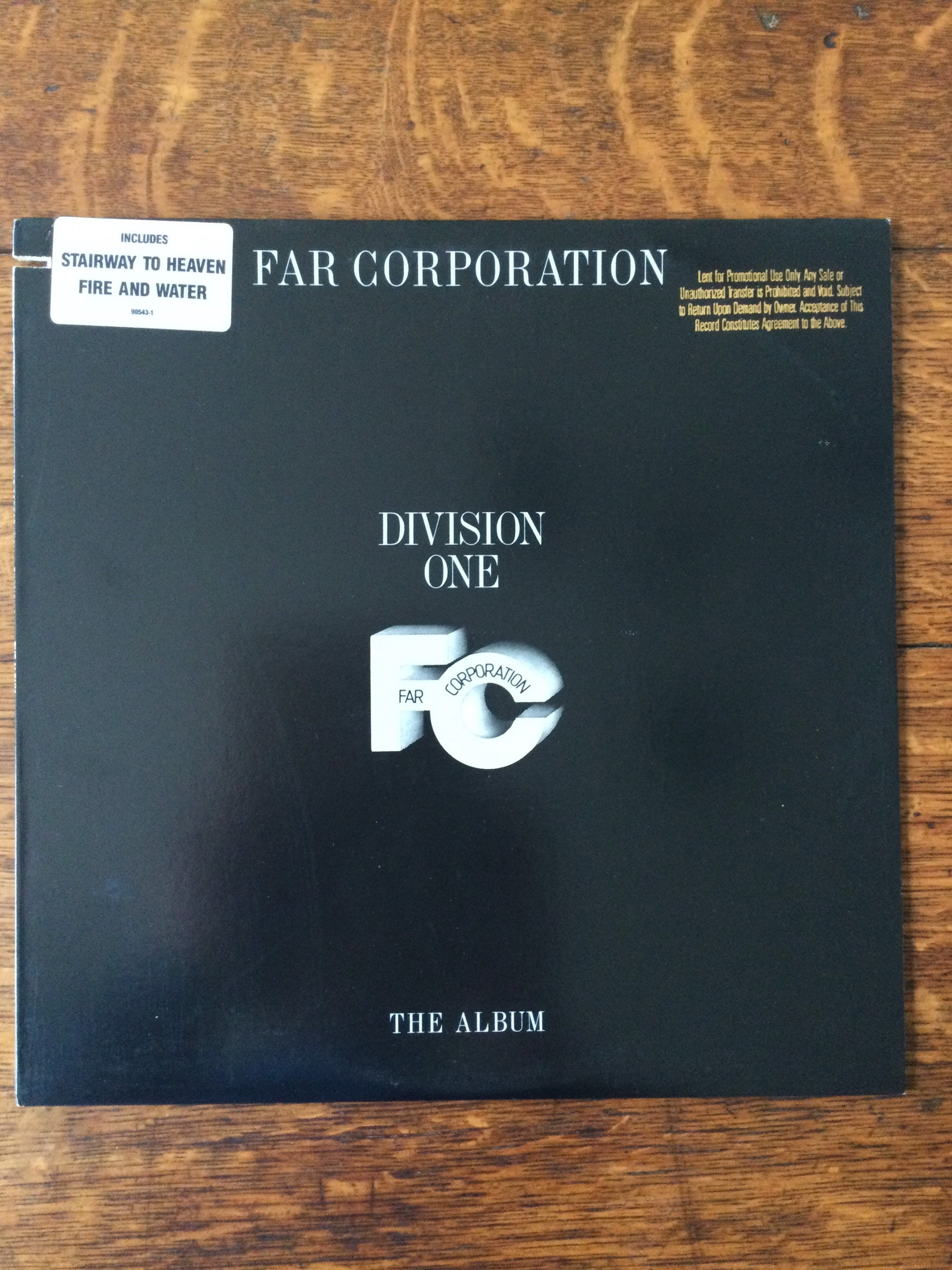 Far Corporation Division One the Album Vinyl Stereo LP 1985 