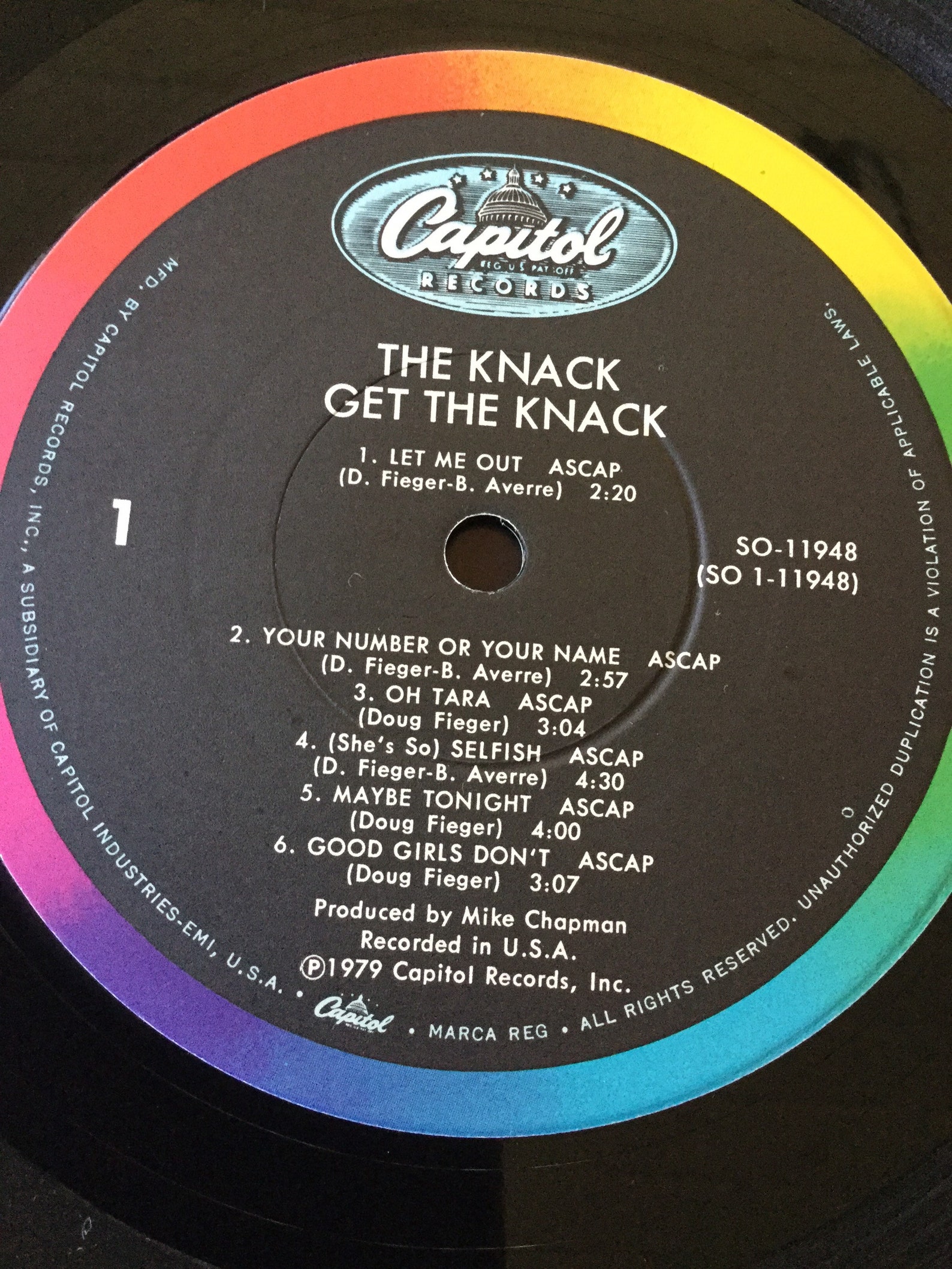 The Knack Get the Knack Vinyl LP 1979 Capitol Records SO11948 Etsy
