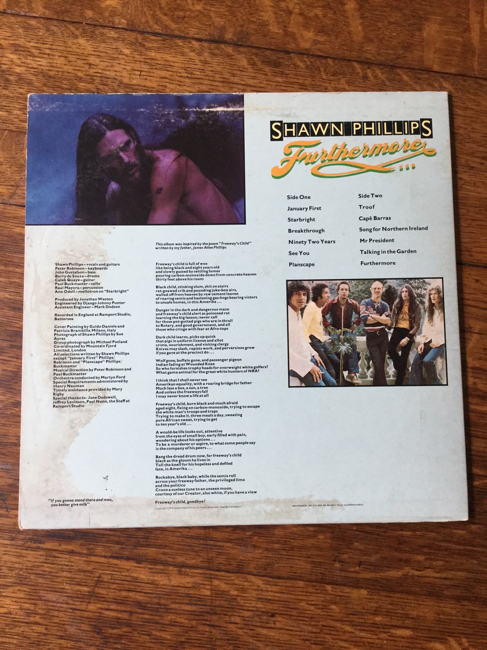 Shawn Phillips Furthermore Stereo Vinyl Lp 1974 A&M Records Etsy