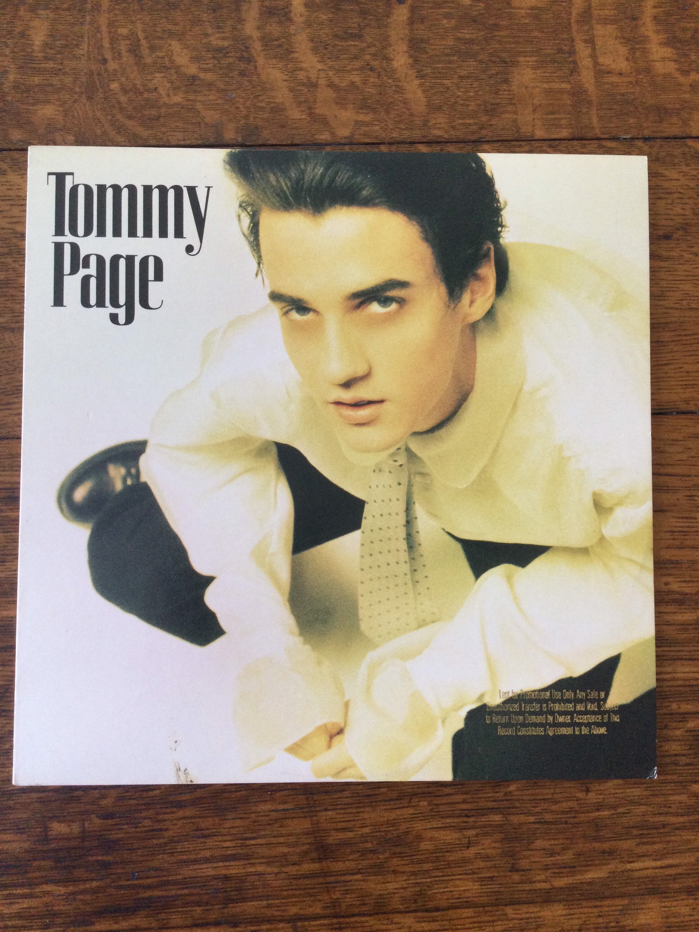 Tommy Page Self Titled Vinyl Stereo Lp 19 Sire Records Etsy