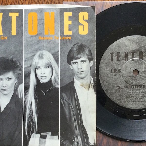 Textones Some Other Girl b/w Reason To Leave 45 RPM w/ Picture Sleeve 1980 I.R.S./ Faulty Products Records FP 01