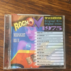 Rock On Midnight Blue 1975 Various Artists CD Sony Music Records RO-2-5175 Earth Wind & Fire, Van Mc Coy, Chicago, War  +more