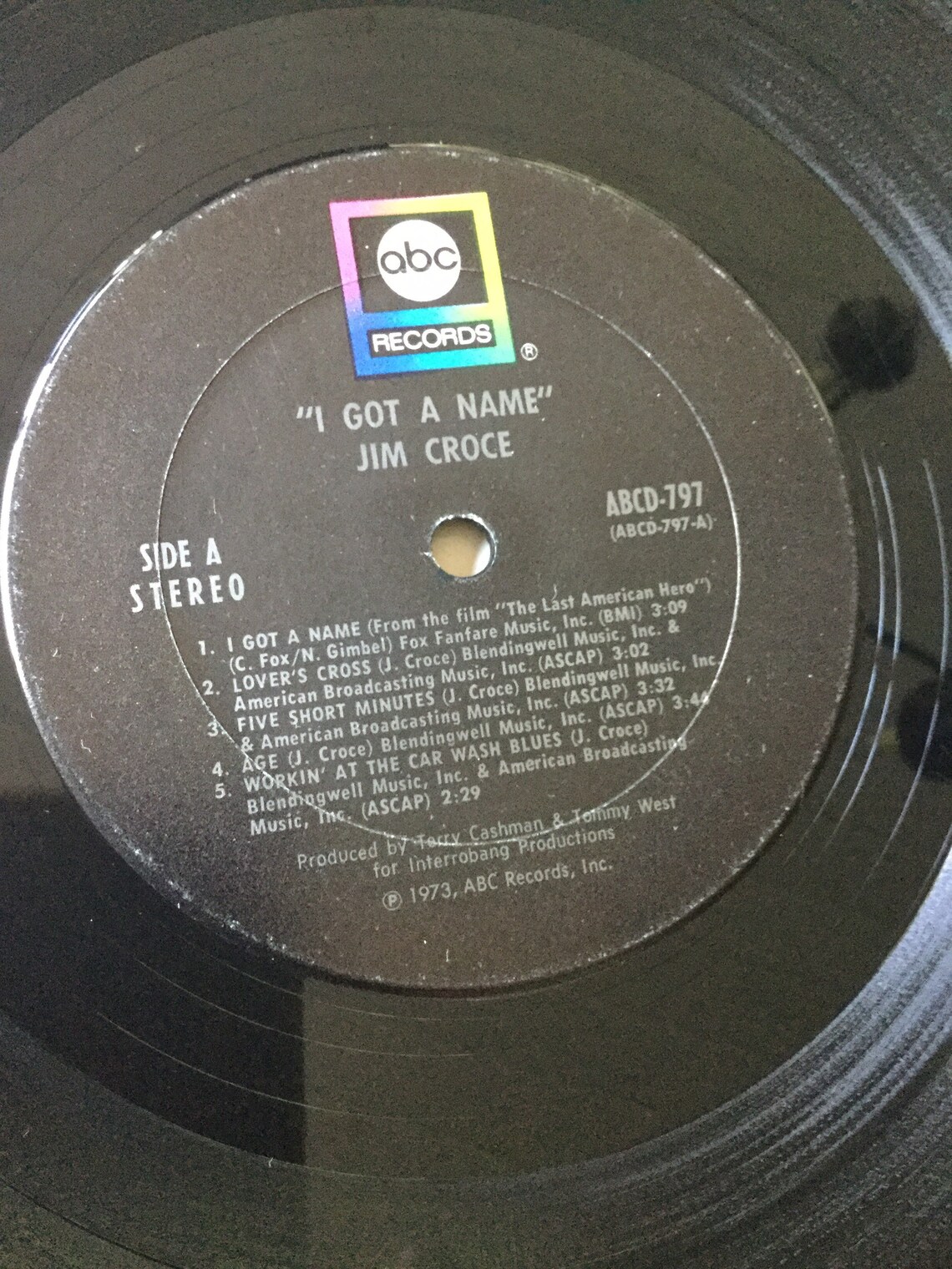 Jim Croce I Got A Name Stereo Vinyl LP 1973 ABC Records | Etsy
