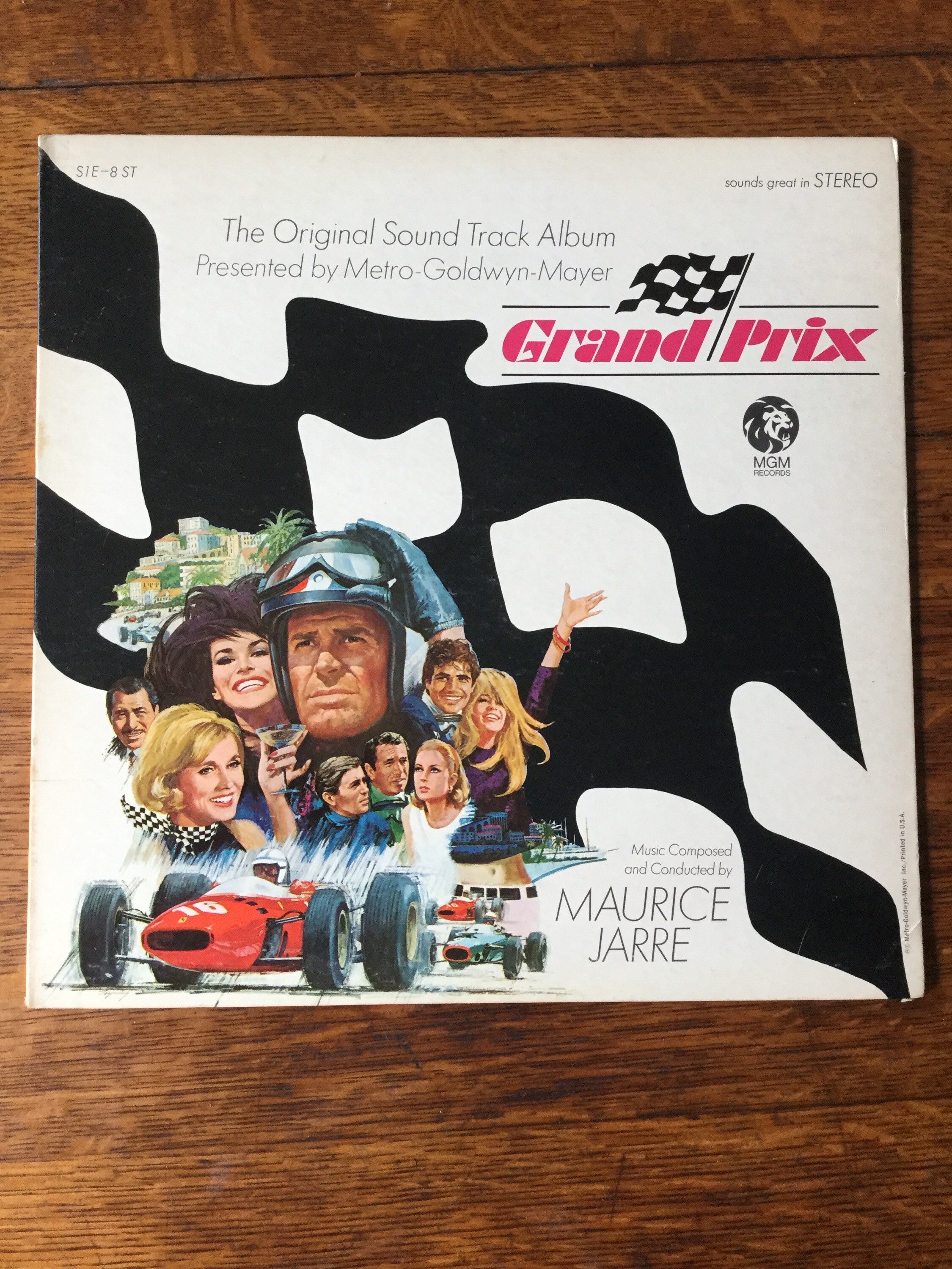 Gran Prix Original Soundtrack Stereo Vinyl Lp 1966 MGM Records S1E