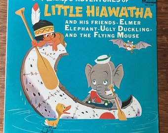 Walt Disney’s Adventures Of Little Hiawatha Vinyl Lp 1969 Disneyland Records DQ-1283